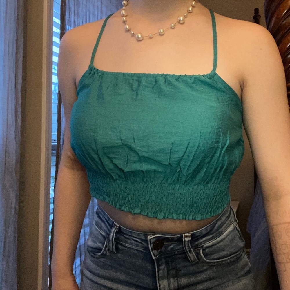 Tilly's Cropped Blue Cami